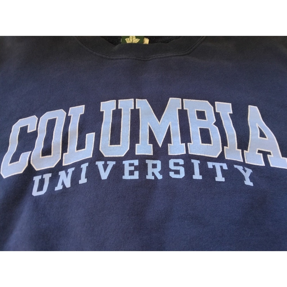 Ivysport Columbia University Sweatshirt Hanes Ultimate Cotton Navy Blue Medium - Picture 7 of 9